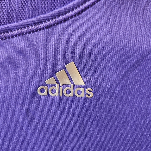 ADIDAS Purple Climacool Dry Fit T-Shirt, Women's XS - Picture 2 of 5